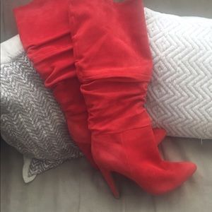Authentic Suede Burnt Orange Steve Madden Boots
